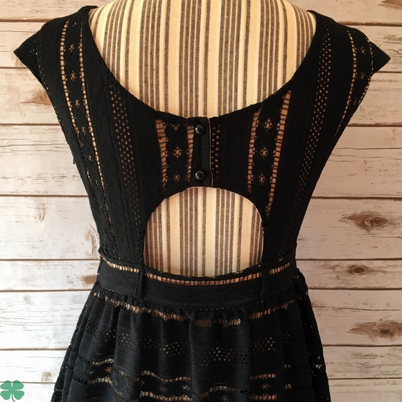 Jodi Kristopher's Black Lace Dress Size 9 Juniors - Picture 2 of 9